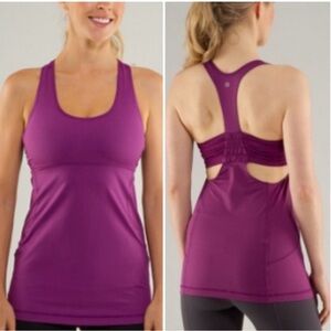 Lululemon Turbo Tank Women's Racerback Tank, Dewberry, Size 4
